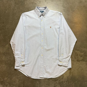 Vintage Polo Ralph Lauren Blue Yarmouth Dress Shirt